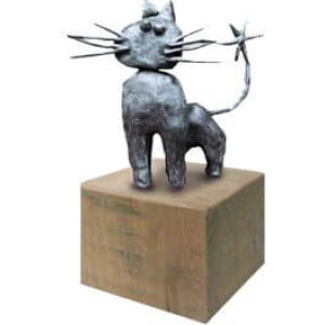 Bronzestatue - Katze (Gato)