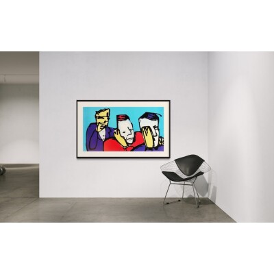 herman brood horen zien en zwijgen zeefdruk te koop