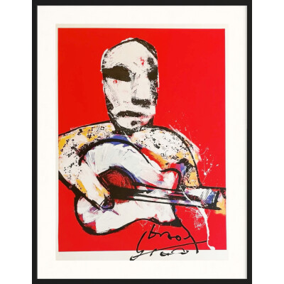 herman brood flamenco siebdruck