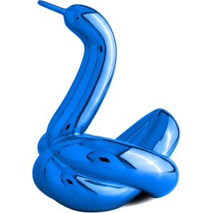 Schwan blauer Ballon