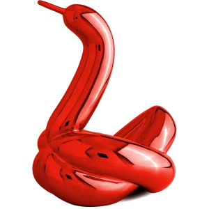 Ballon Schwan rot