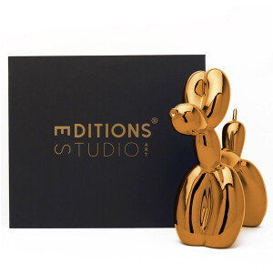 Ballon Hund orange gold