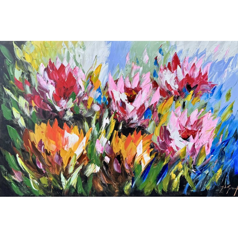 Blumen malen bunt jochem de graaf a