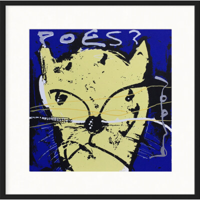 katze siebdruck herman brood