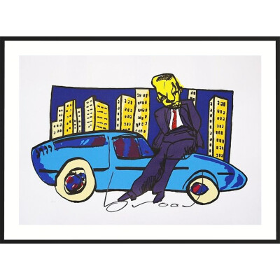 scharf gekleideter Siebdruck herman brood