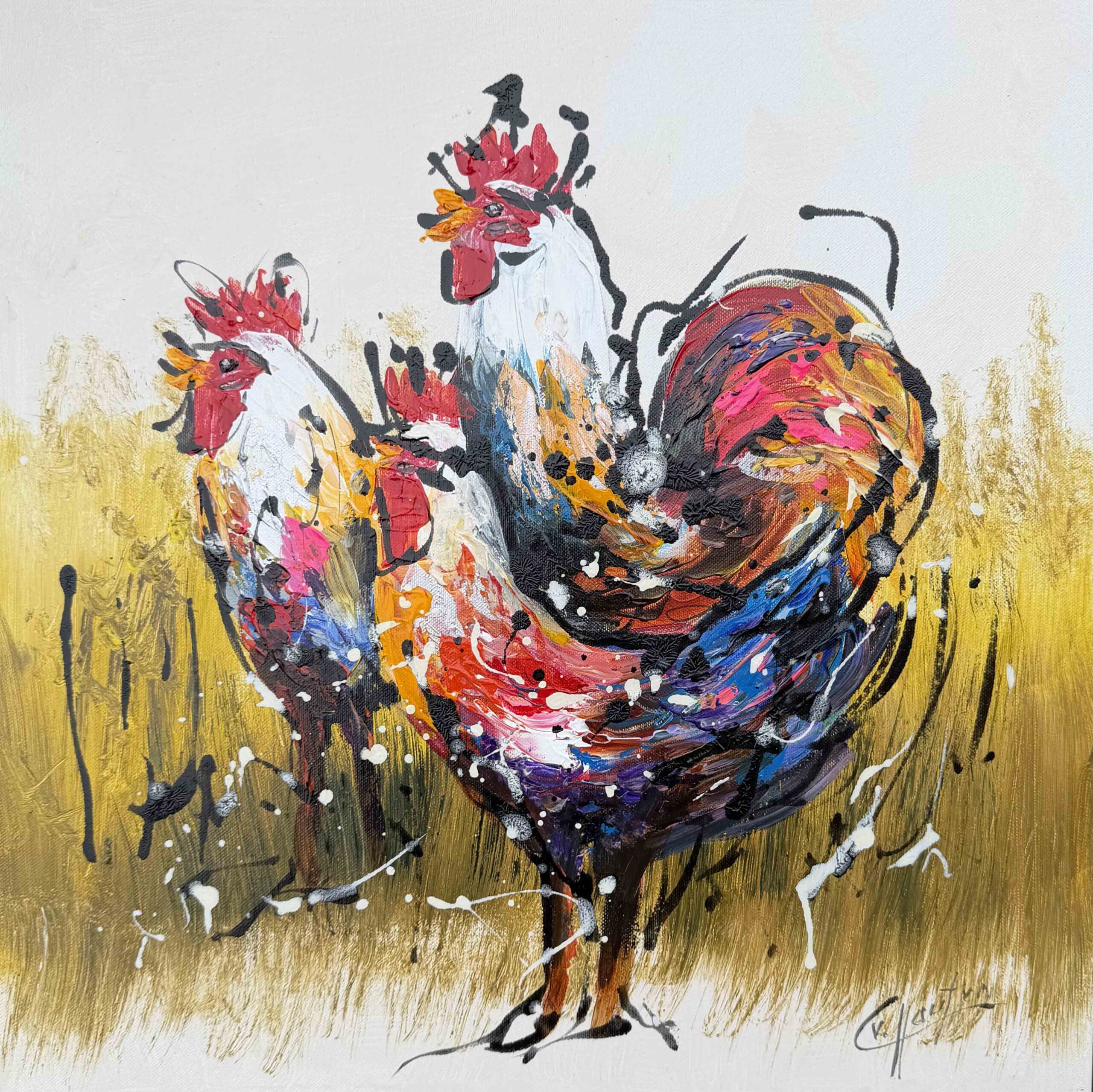 IMG_0135 Gemälde Huhn Caspar van Houten