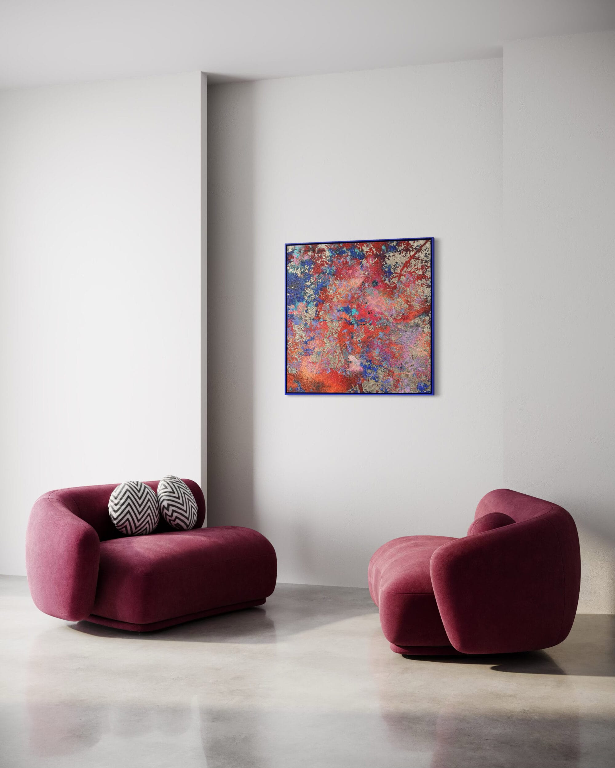 Karin Vermeer Blau & Rot Kastanie 6